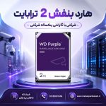 هارد دیسک اینترنال وسترن دیجیتال مدل بنفش 2 ترابایت شرکتی برای DVR